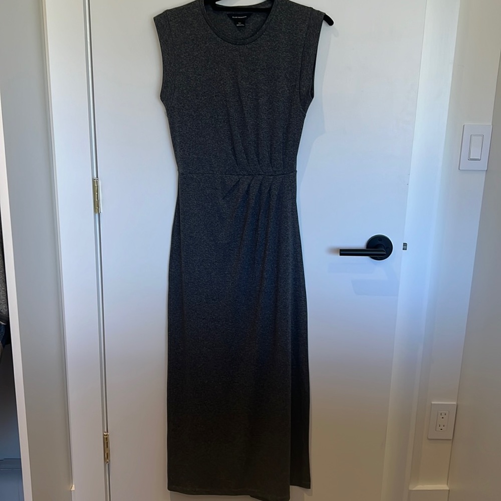 Club Monaco faux wrap dress size small dark gray